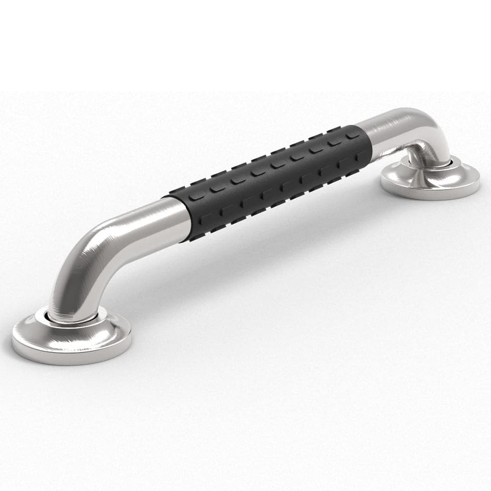 Barra de Apoio 30cm Inox Suporte Antiderrapante Criança Idoso Cadeirante Gestante Acessibilidade Corrimao Escada Proteçao Segurança Resistente