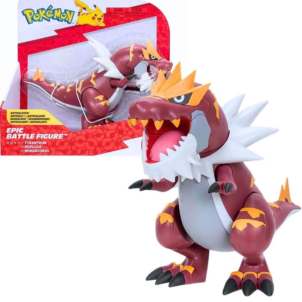 Boneco Tyrantrum De Batalha Épico Pokémon 18 Cm - 3429 Sunny