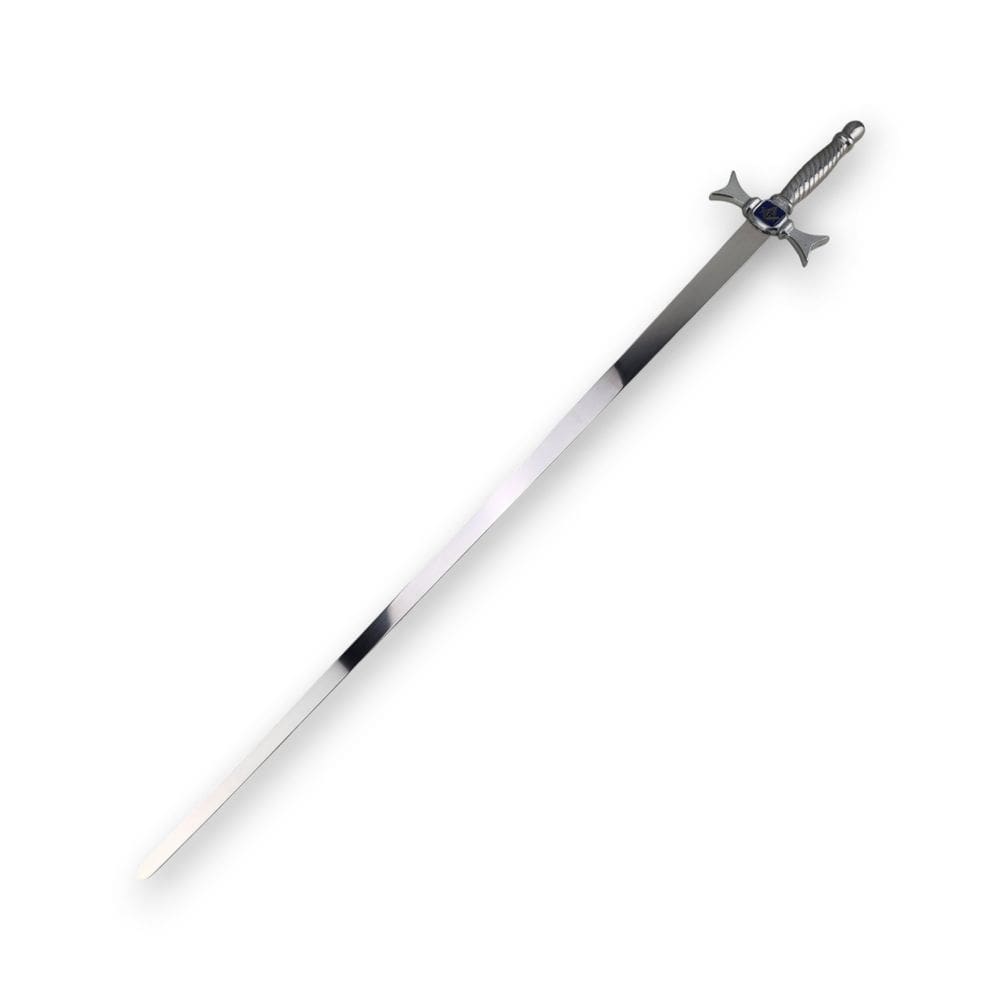 Espada Maçônica Em Aço Com Pomo E Guarda Prateada