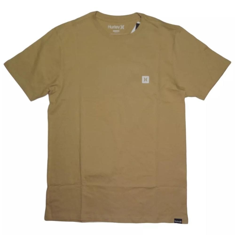 Camiseta Hurley Mini Icon SM25 Masculina Bege