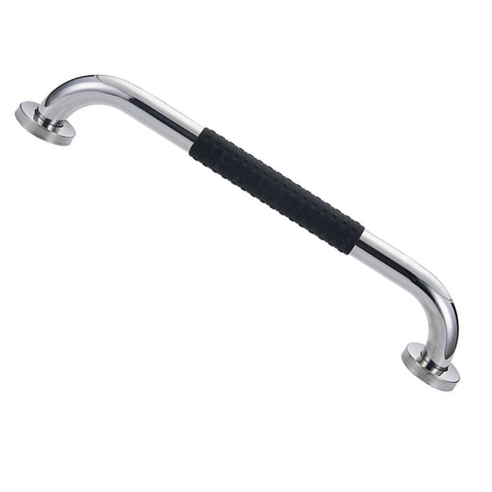 Barra de Apoio 30cm Inox Suporte Antiderrapante Idoso Criança Gestante Cadeirante Banheiro Box Corrimao Escada Acessibilidade