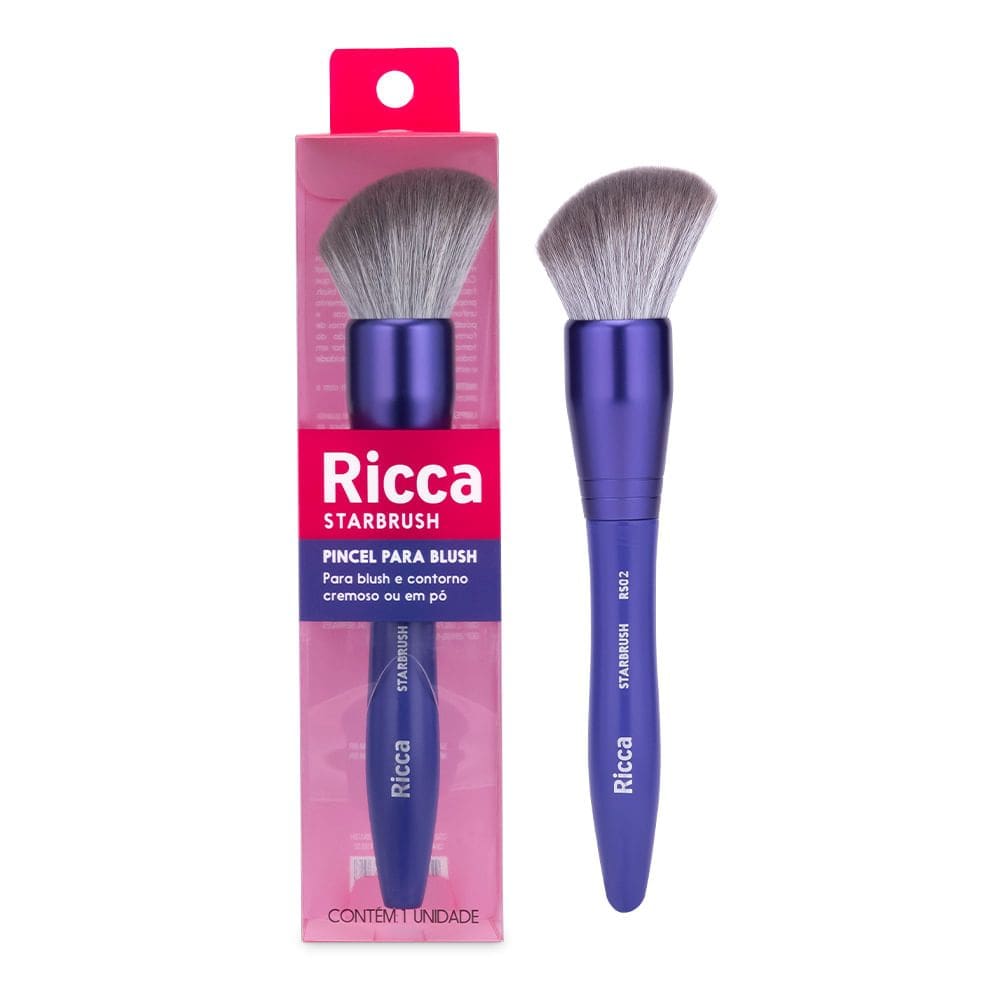 Pincel Para Blush Chanfrado Starbrush RS02 Ricca