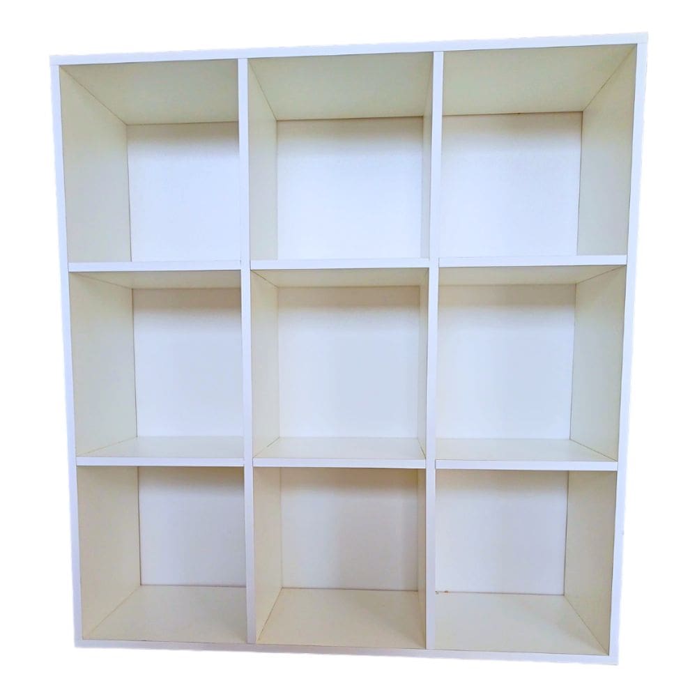 Estante Expositor Colméia com 9 Nichos, Ideal para Livros, Organizador Branco - cód. 309