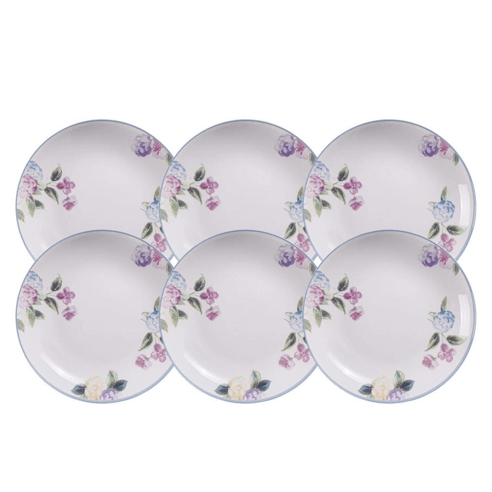 Jogo De Pratos Fundo Kit 6Pcs Porcelana 21Cm Aura Tramontina