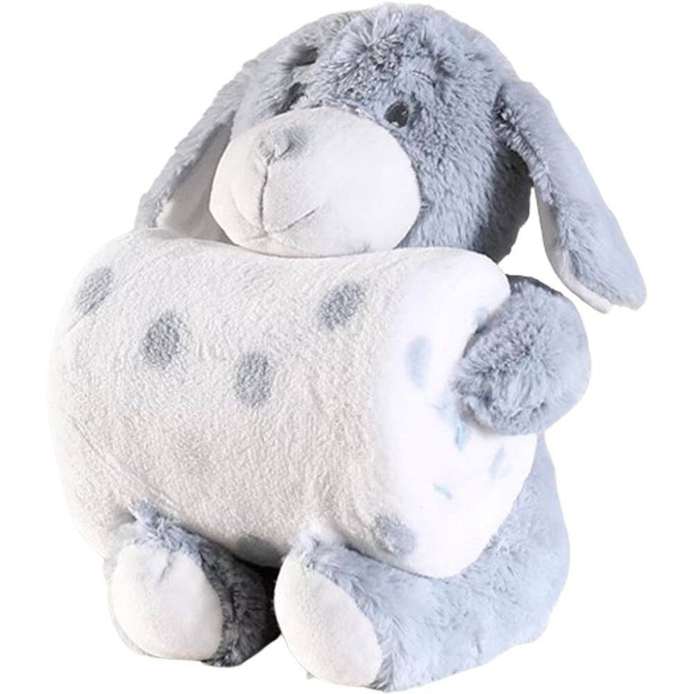 Bichinho de Pelúcia Premium com Manta New Bebê 100x75cm