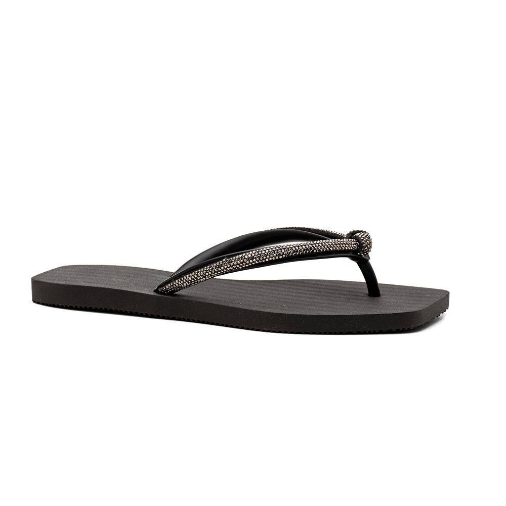 Chinelo Feminino Moderno Confortável Detalhe em Brilho
