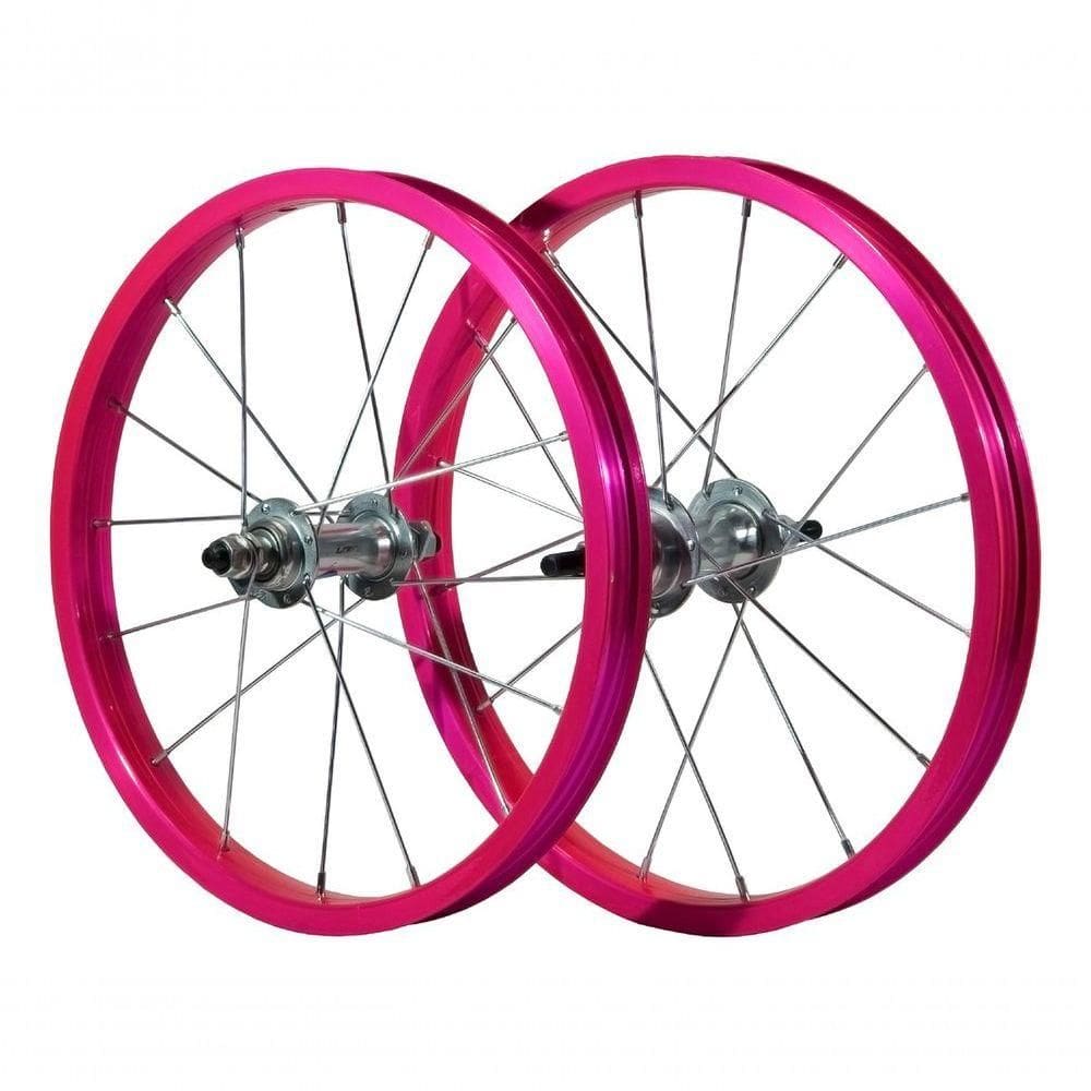 Par Roda Aro 16 De Alumínio Rosa/pink Bicicleta Infantil