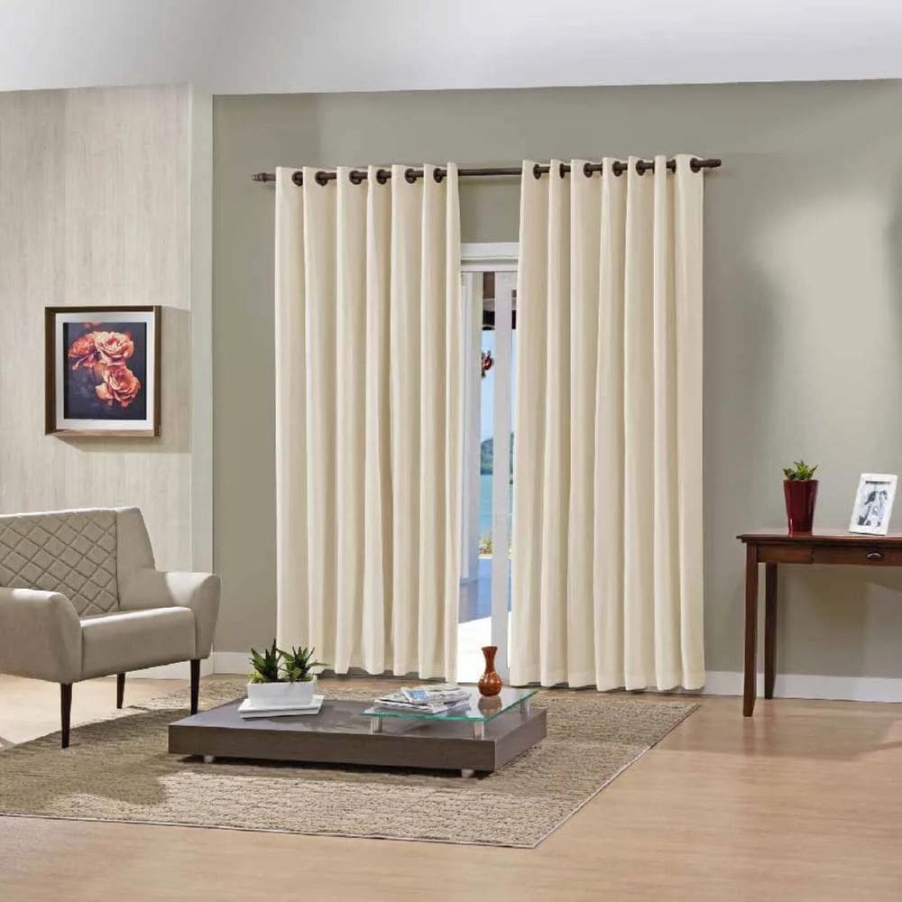 Cortina Blackout Corta Luz Pvc 200Mx160 Bella Janela - Areia