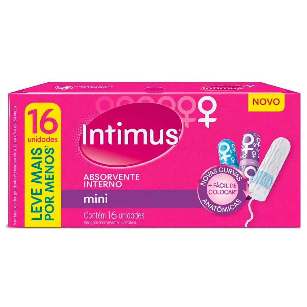 Absorvente Interno Intimus Discreto Mini 16 Unidades