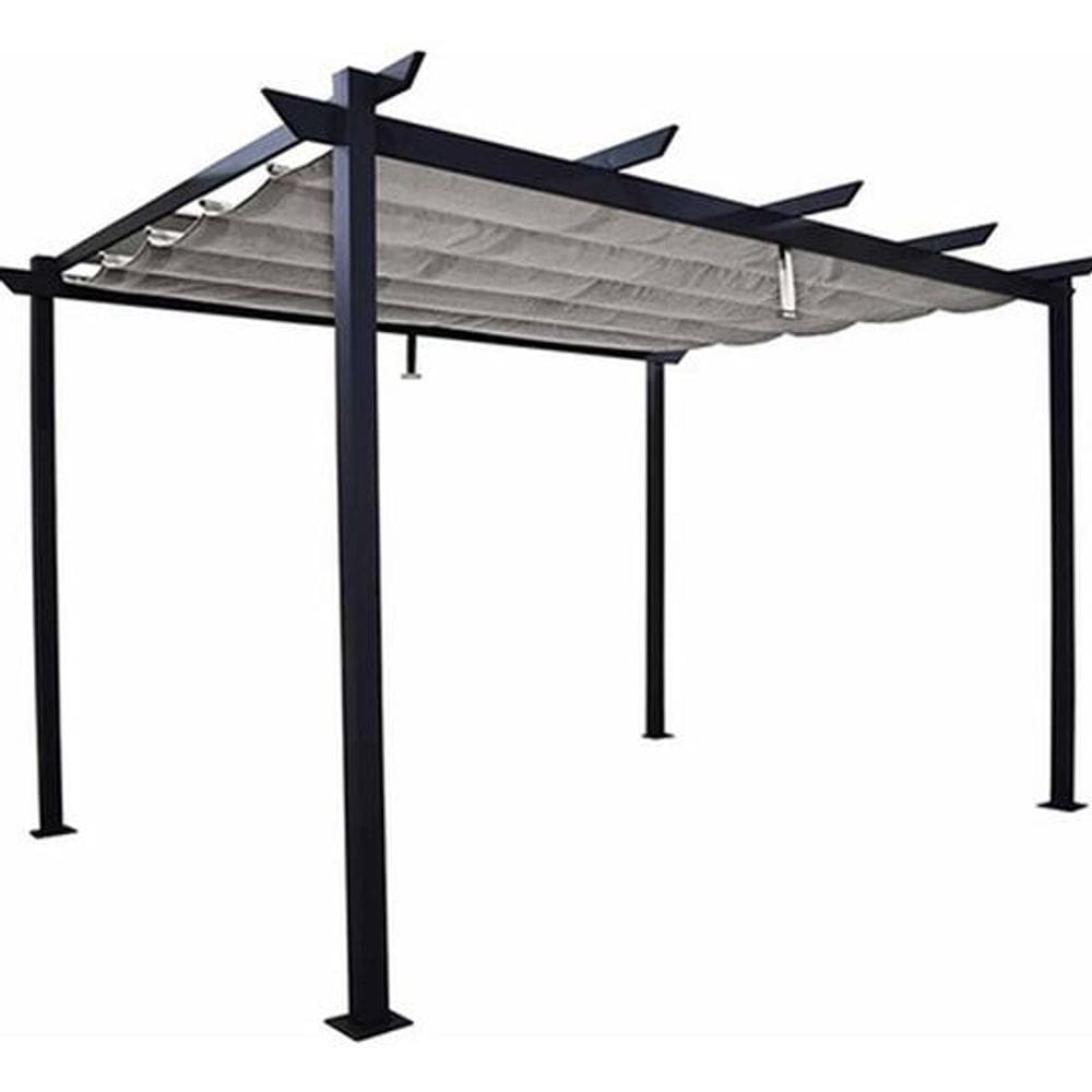 Pergolado Alumínio Com Cobertura Área Externa 254x400x282 Cm