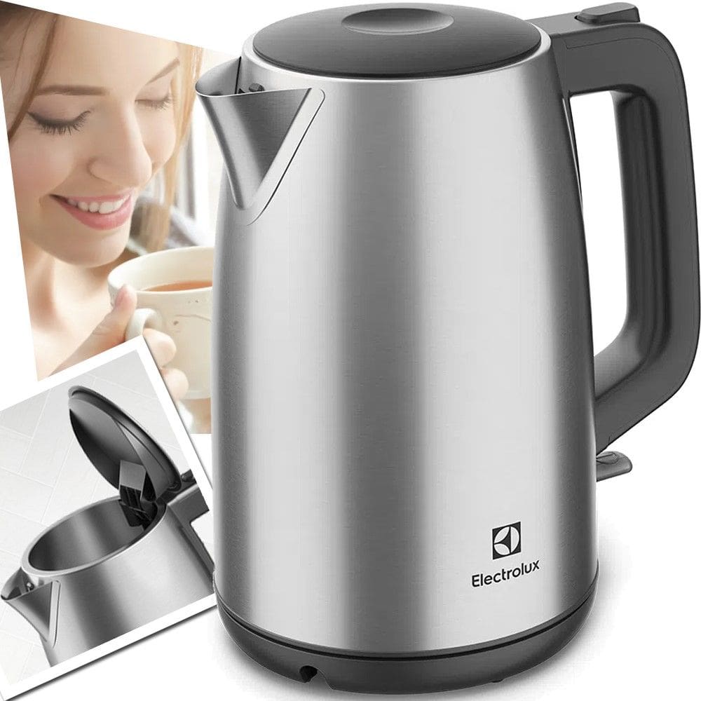 Chaleira Elétrica Jarra Garrafa Bule Eek25 Electrolux Inox 1,7 Litros Desligamento Automático