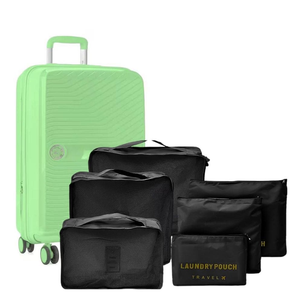 Mala De Viagem Grande Polipropileno Expansível + Organizador
