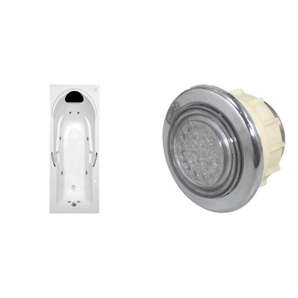 Banheira de Hidromassagem Capri em Gel P1 - 110v - sem Aquecedor e Cromoterapia Branco