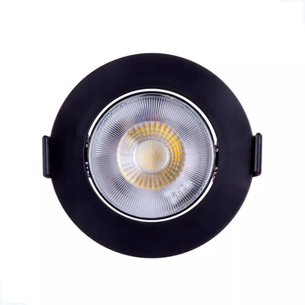 Luminária Spot Led 9x9 cm Direcionável Embutir Redondo 5w 6500K Luz Branco Frio