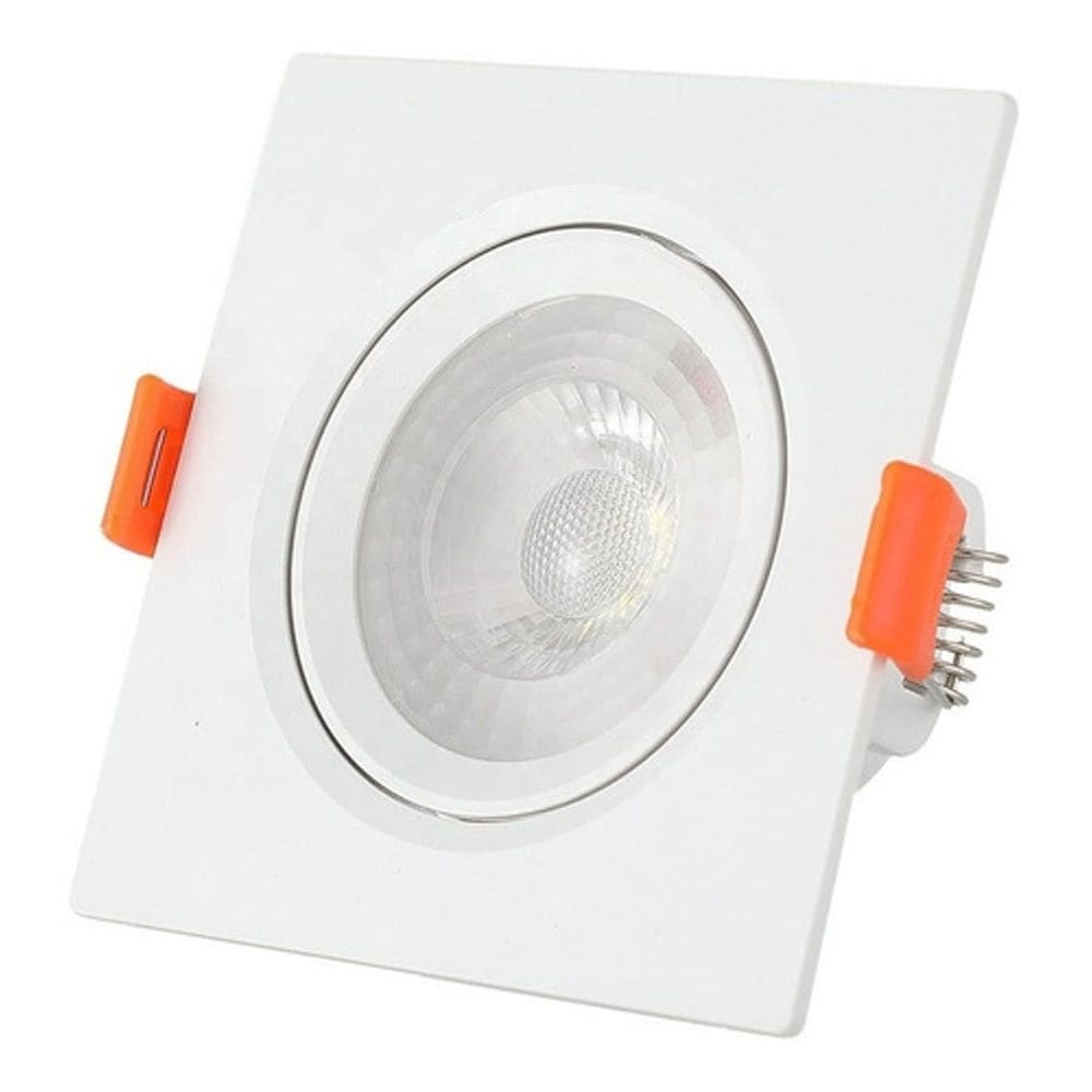 Luminária Spot Led SMD 3w 3000K 6.5x6.5 Quadrado Direcionavel Bivolt