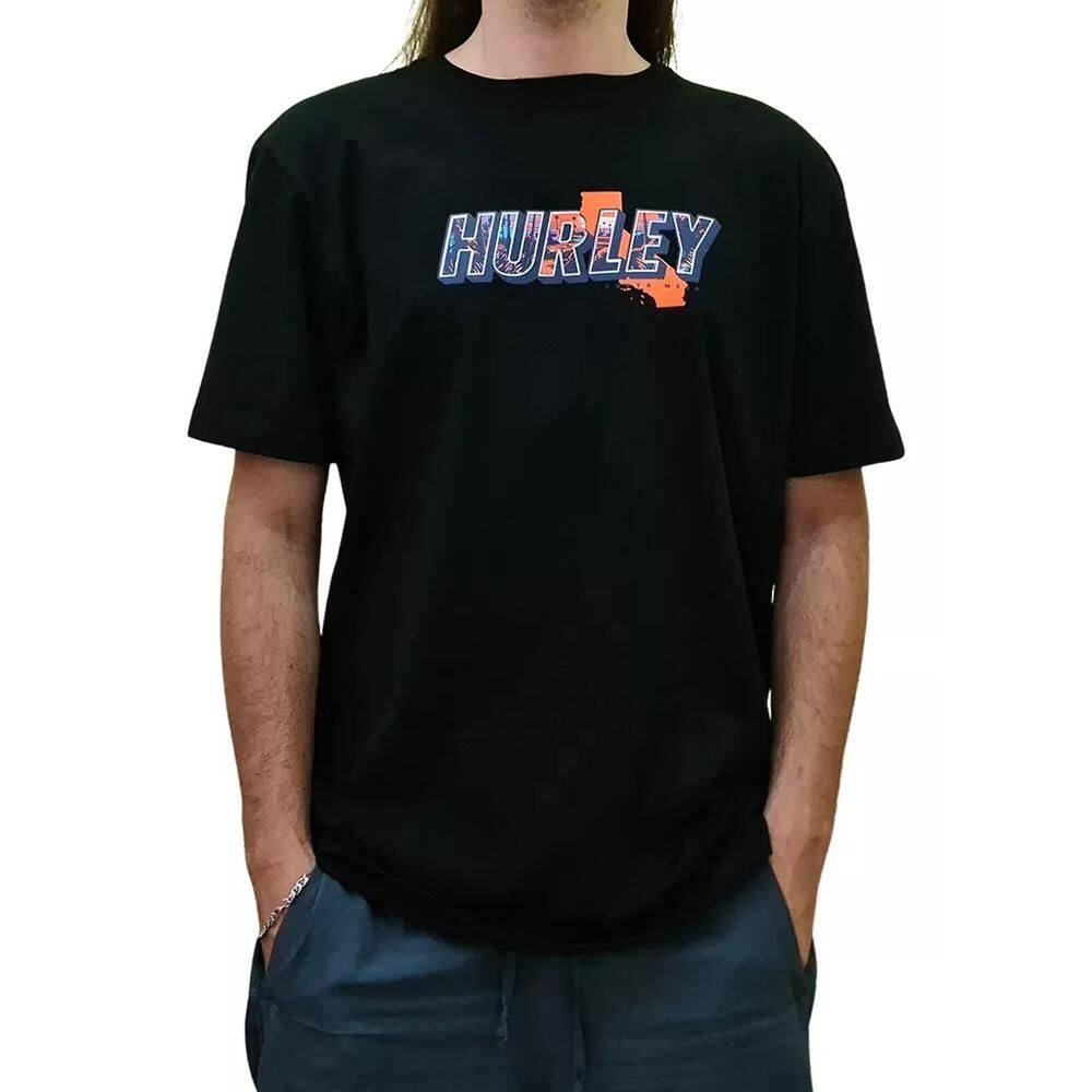 Camiseta Hurley Fastfornia SM25 Masculina Preto