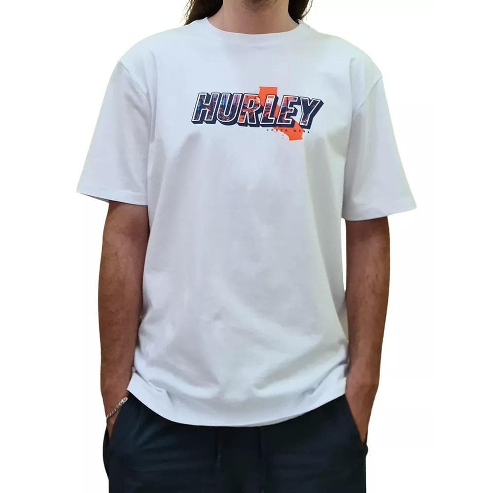 Camiseta Hurley Fastfornia SM25 Masculina Branco