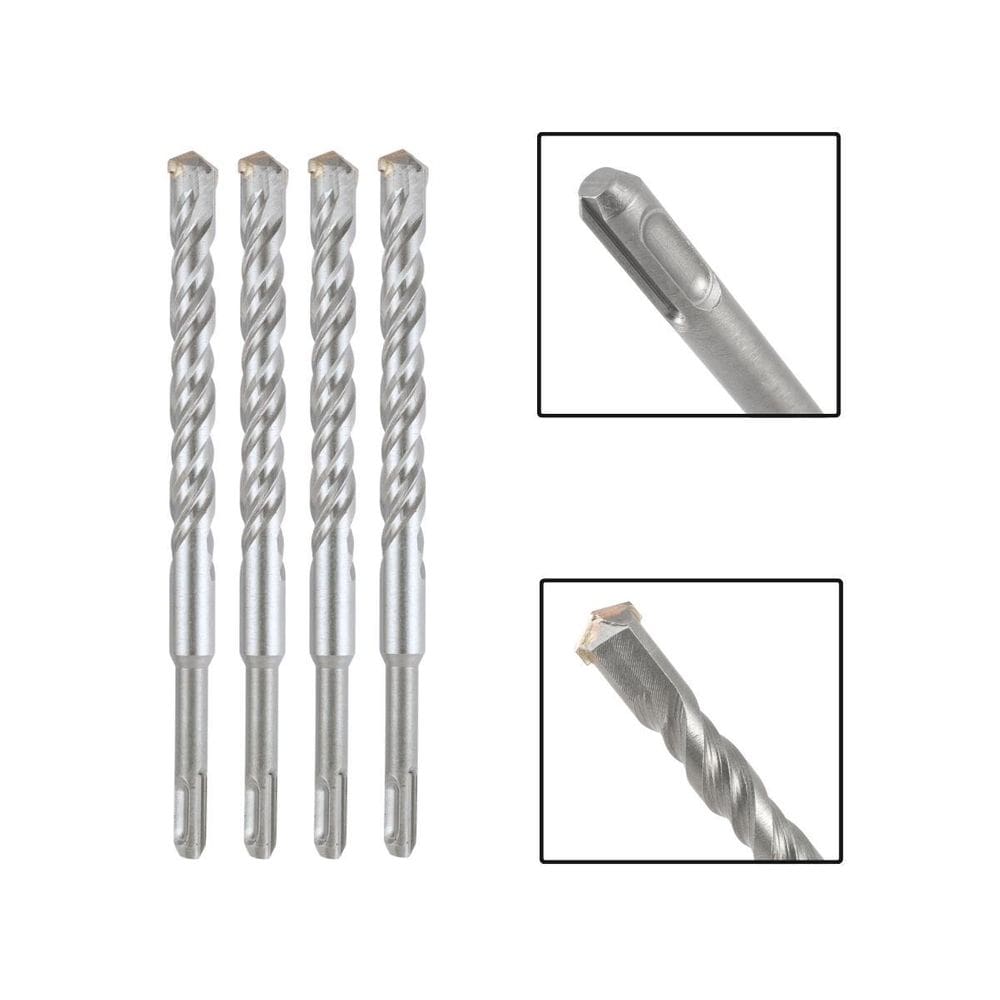 Jogo 4 Brocas Sds Plus 20X310 Mm Aço Carbono Tungstênio