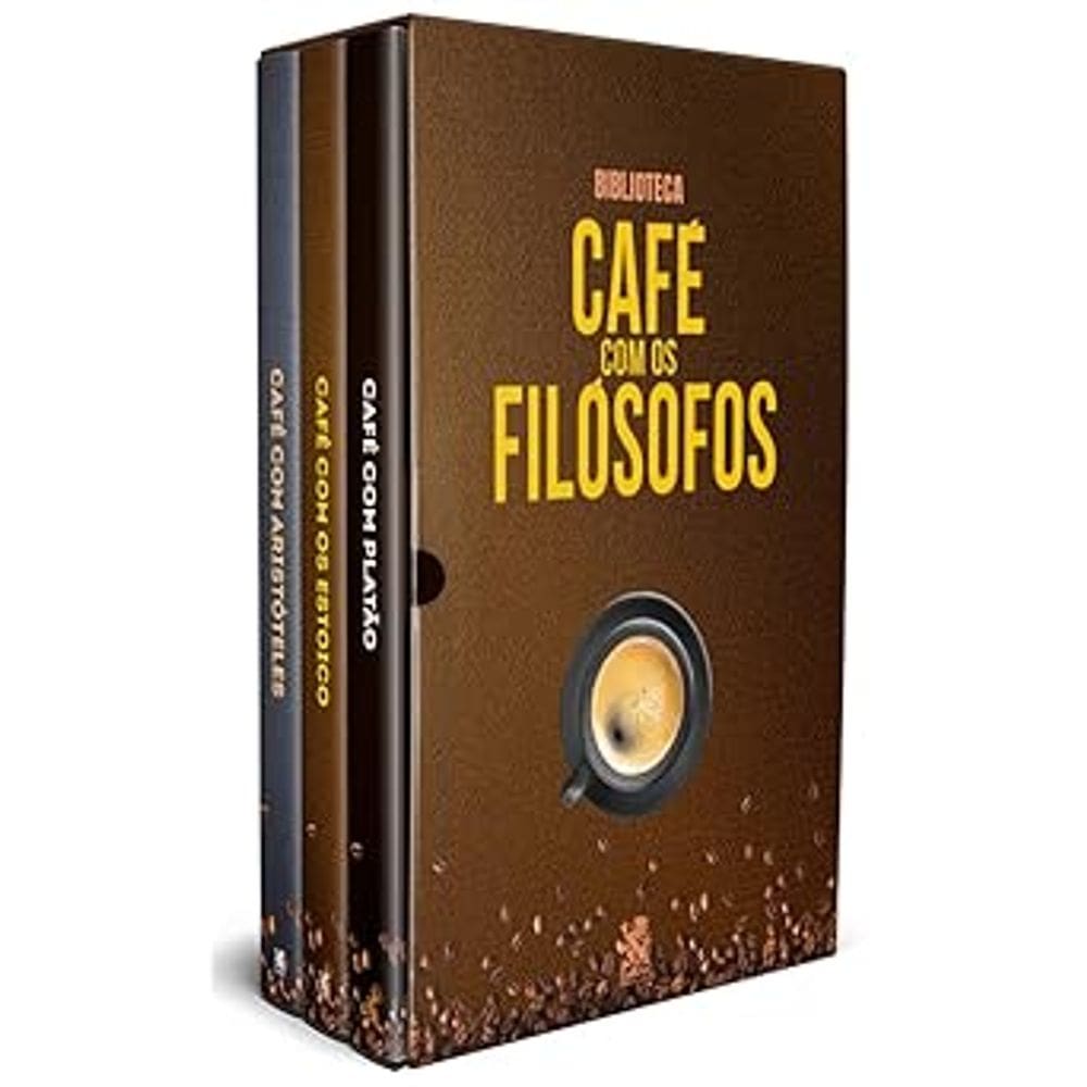 Biblioteca Grandes Filósofos - Café com os Estoicos - Box com 3 Livros