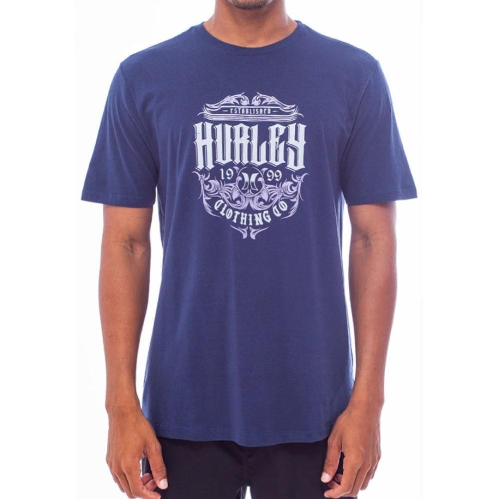 Camiseta Hurley Label SM25 Masculina Marinho