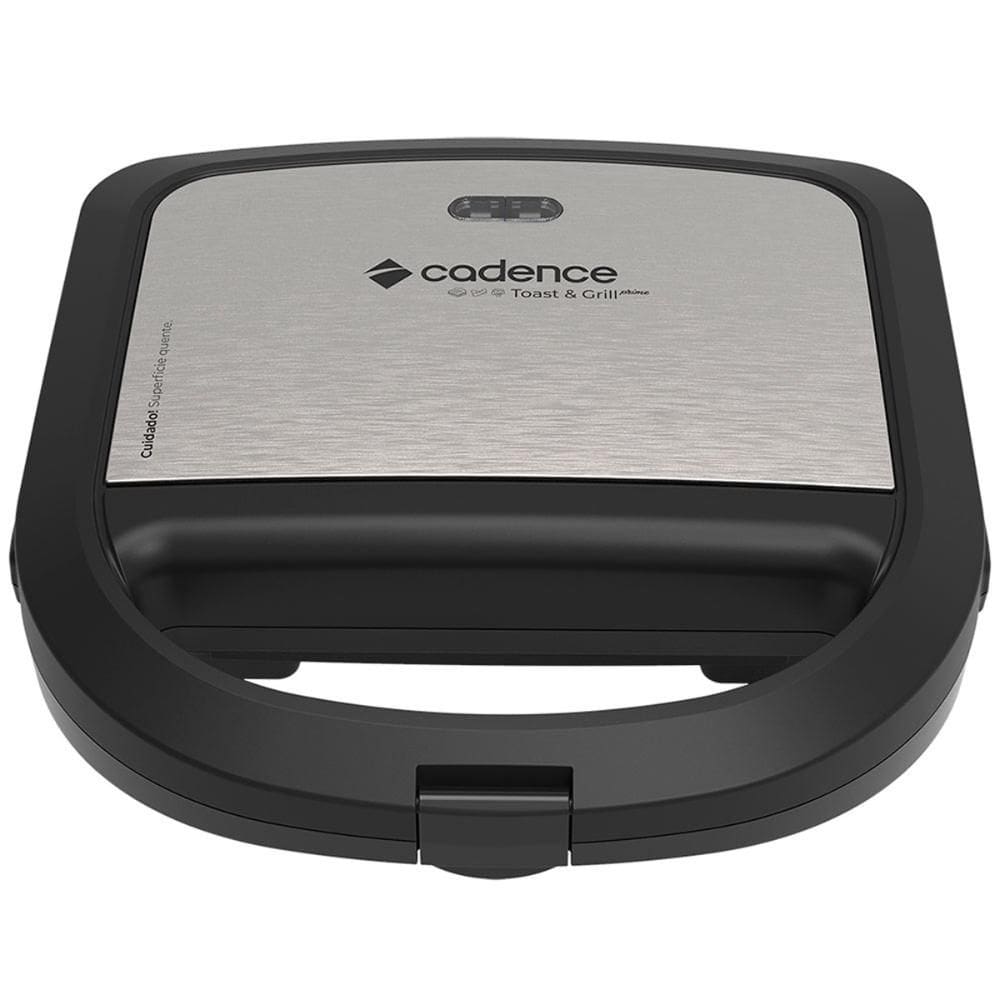 Sanduicheira Toast e Grill Prime Cadence SAN615 Preto e Inox, 110 Volts