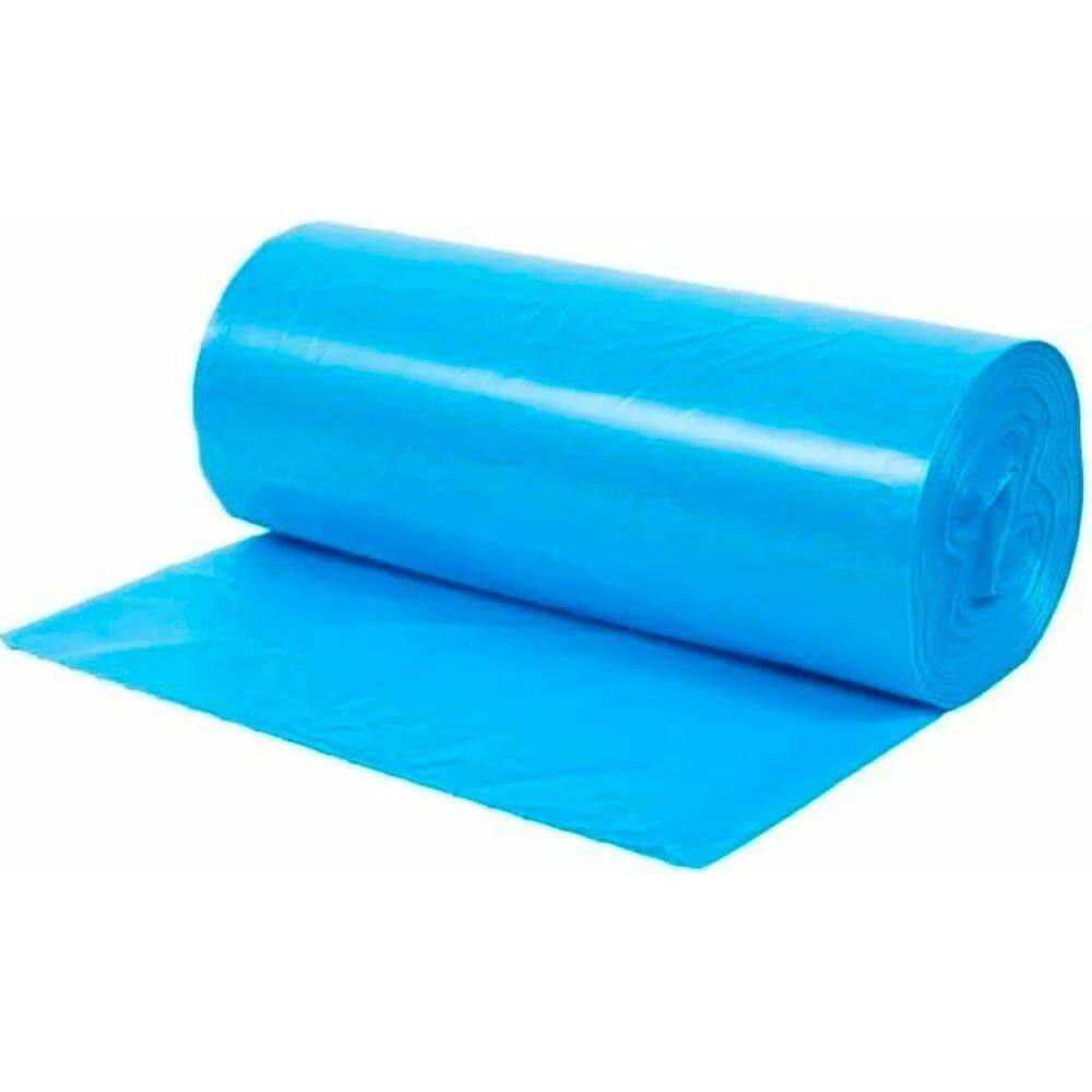 Saco Para Lixo Azul Pe 50l Rolo Com 20 Unidades Plaszom Azul