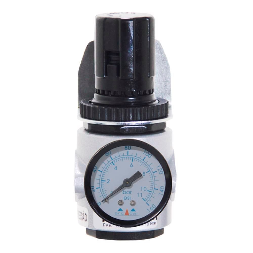 Regulador de Pressão 1/4" com Manômetro - Arcdal ARC-3102-20MCM