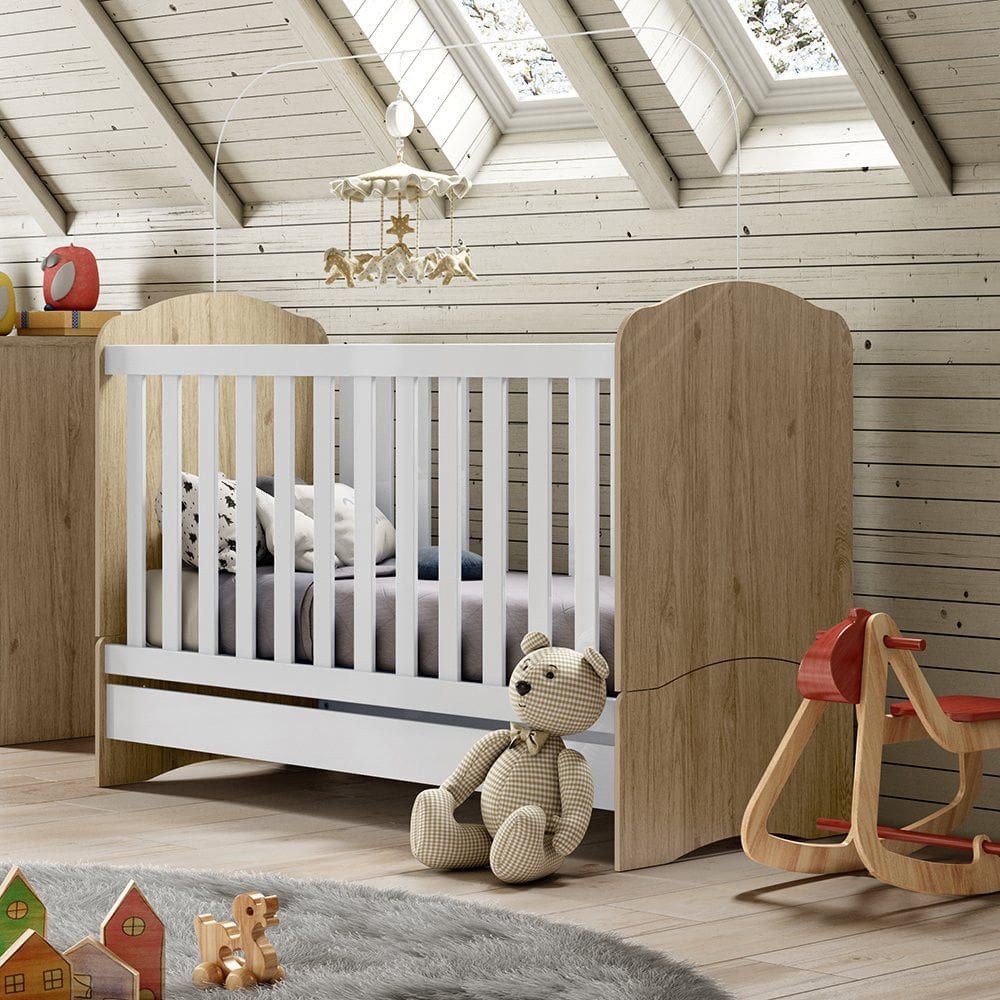 Berço Mini Cama MDF Bala de Menta Henn