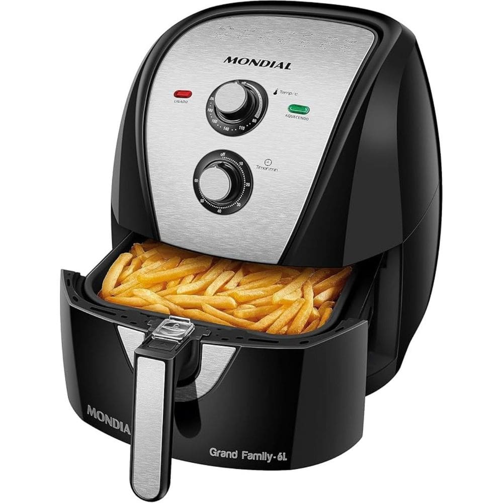 Fritadeira Sem Óleo Air Fryer 6l Mondial Afn6Bi 110v Preto