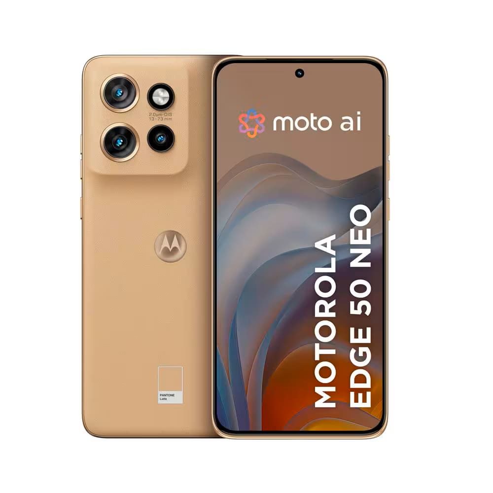 REEMBALADO: Motorola Edge 50 Neo 5G, 256GB, 8GB + 8GB RAM Latte Vegan