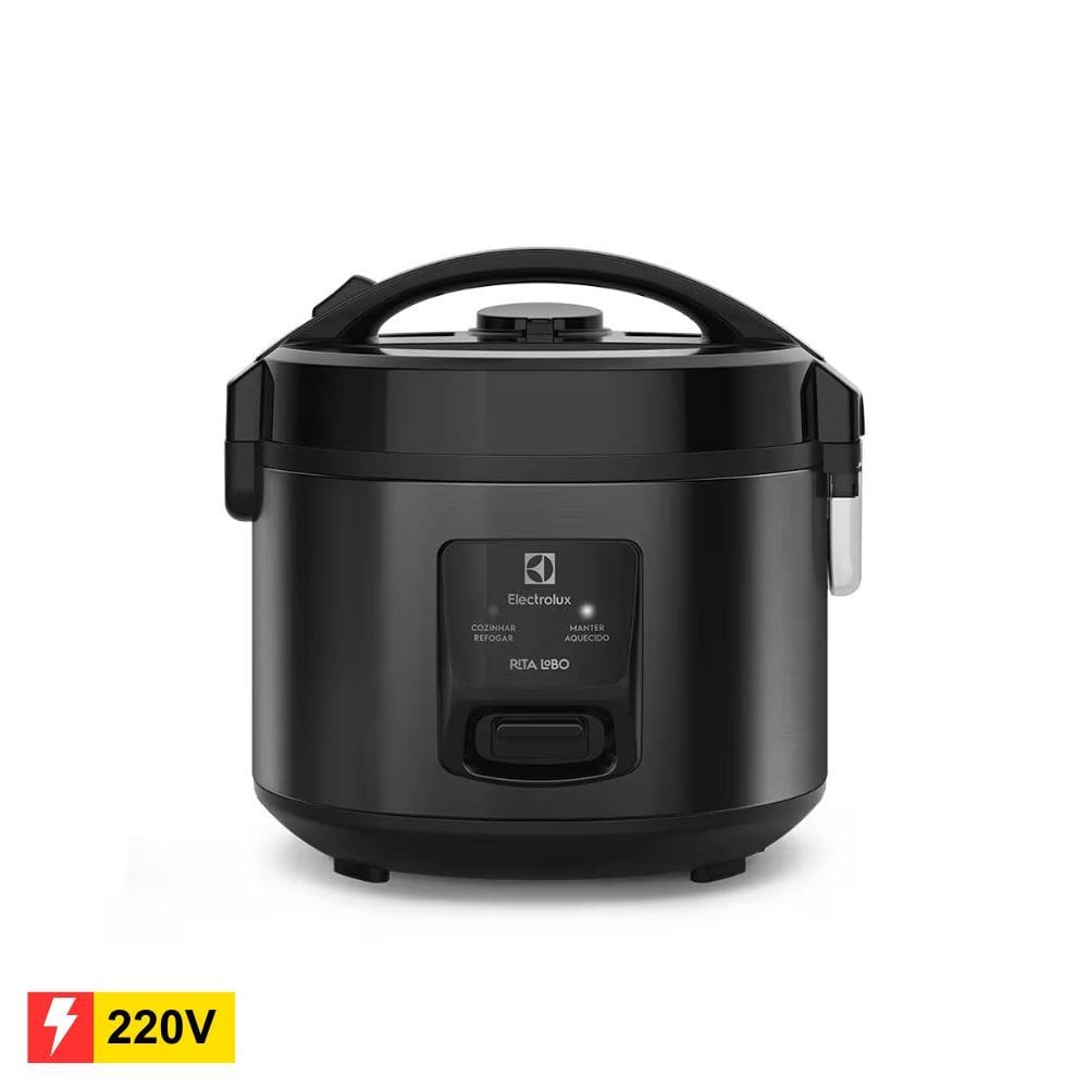 REEMBALADO: Panela de Arroz Elétrica Electrolux ERC10 - Preto/Inox 220V