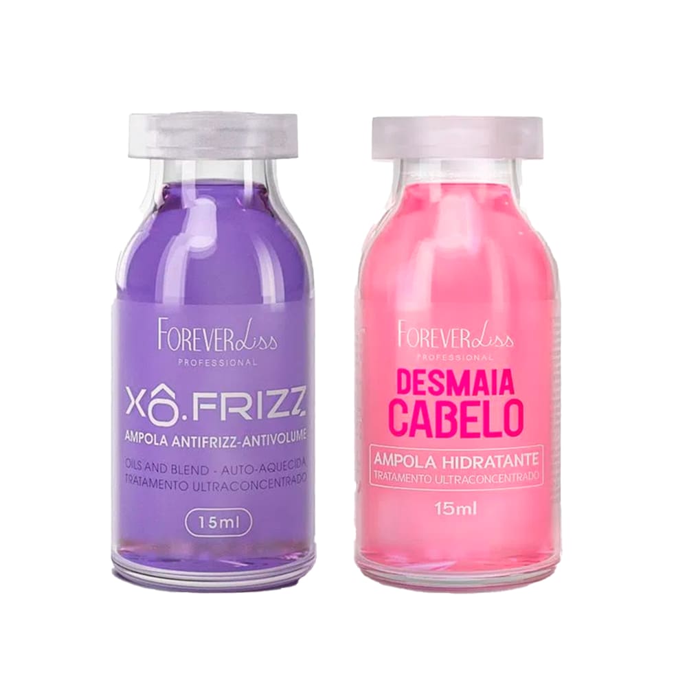 Kit de Ampola Xô Frizz e Desmaia Cabelo 2.0 Forever Liss