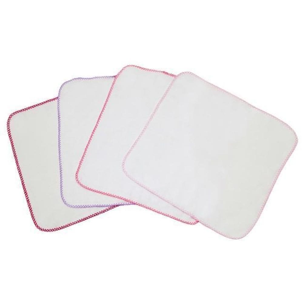 Kit 10 Pano De Boca Quadriculado Liso 100% Algodão Feminino