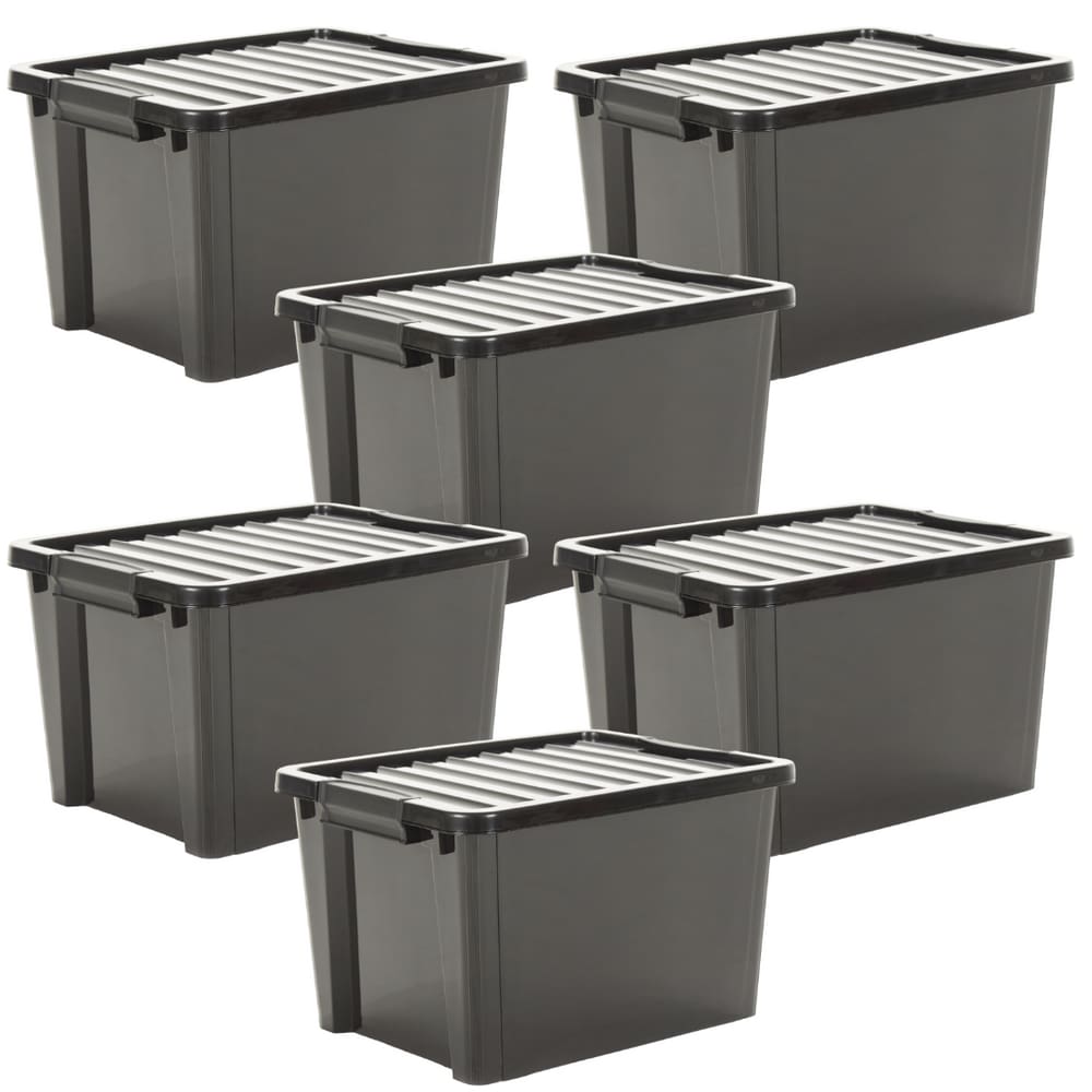 Kit 6 Caixas Organizadoras Life Box Com Rodas e Travas