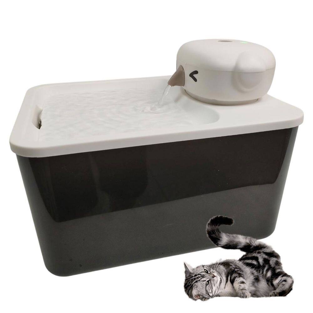 Bebedouro Fonte de Agua Gato Pet Cachorro Felino Cao Animal de Estimaçao 2 Modos Sensor Presença Luz UV Bateria Recarregavel USB Automatico