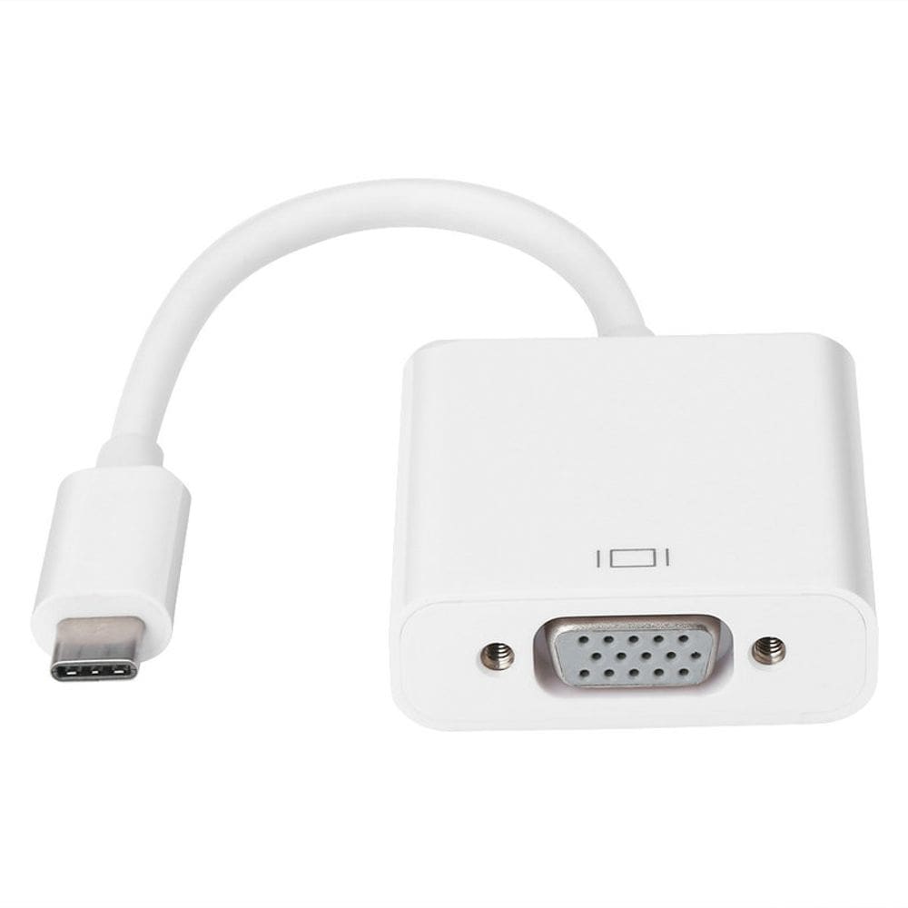 Cabo adaptador conversor usb tipo-c para vga full hd