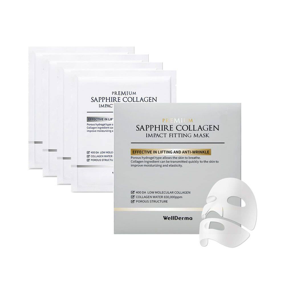 Máscara de ajuste de impacto de colágeno WELLDERMA Sapphire Premium