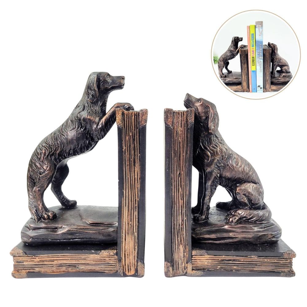 Aparador De Livro Cachorro Jogo Porta Livros Pet Decorativo