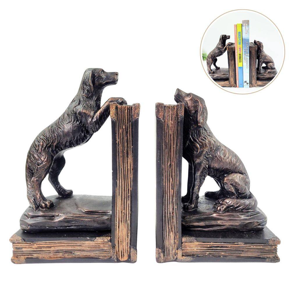 Aparador De Livro Cachorro Jogo Porta Livros Pet Decorativo