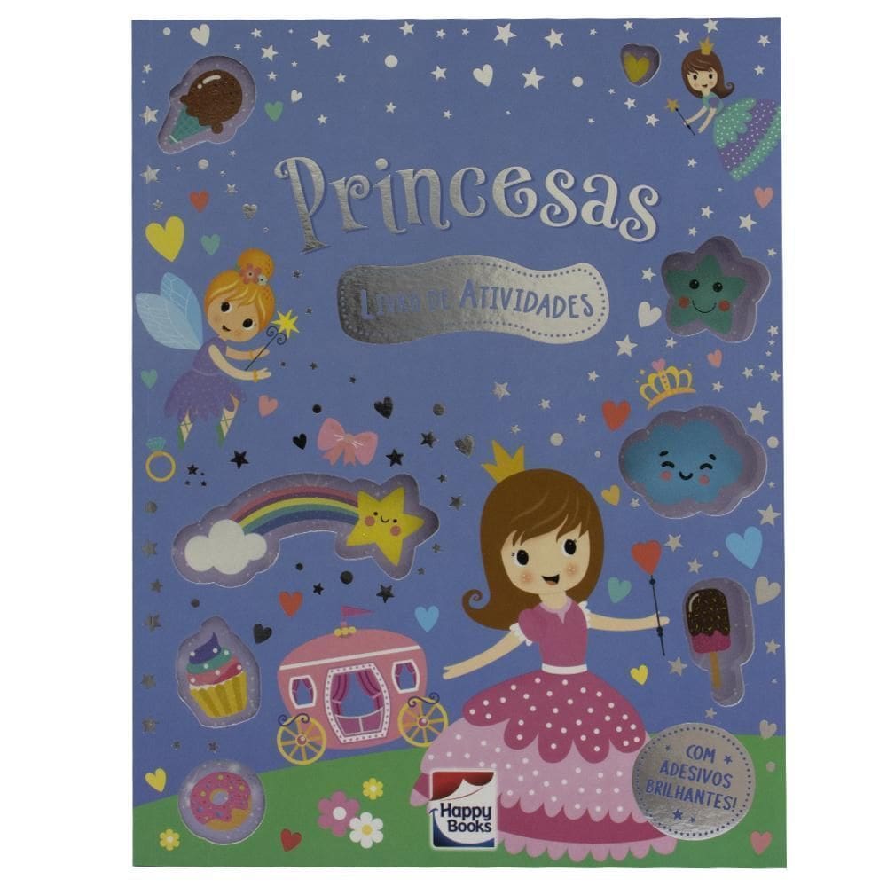 Meu Livro de Adesivos Brilhantes - Princesas