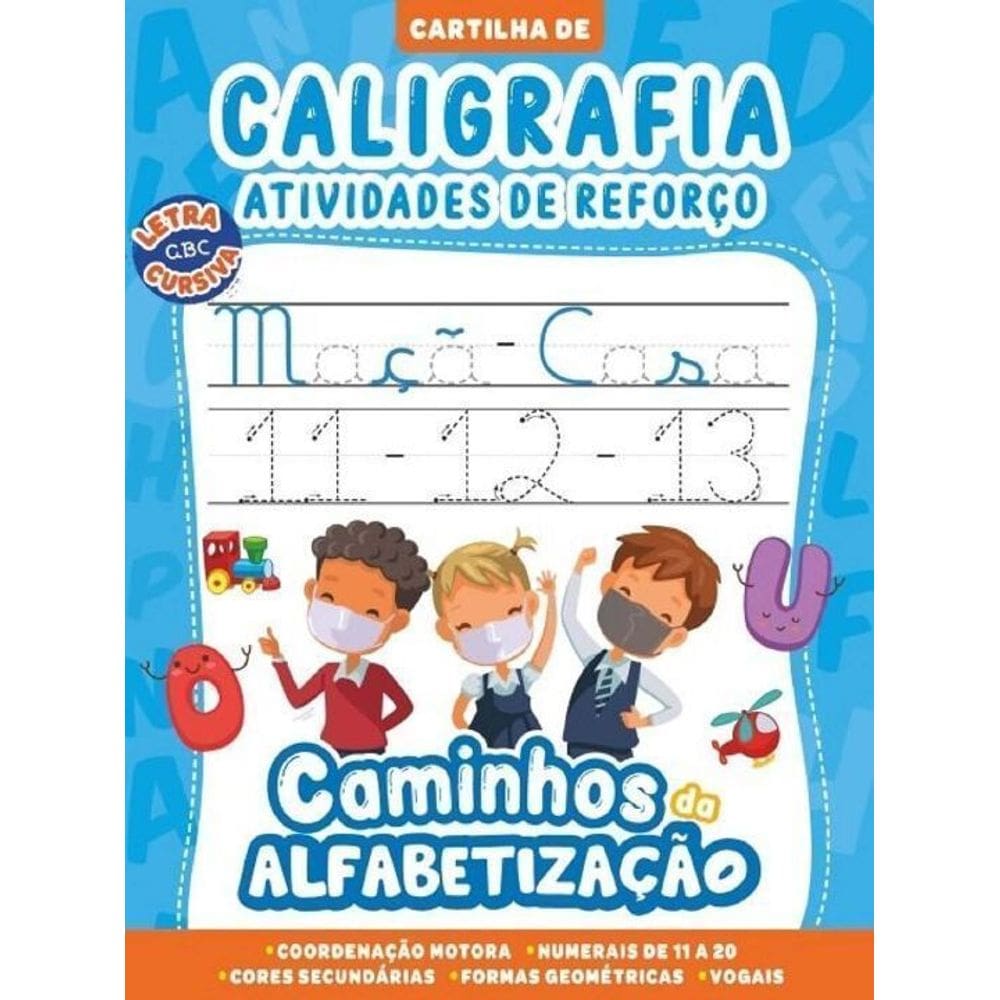 Cartilha Caminhos da Alfabetizacao - Caligrafia e Atividades de Reforço 02Ed/21