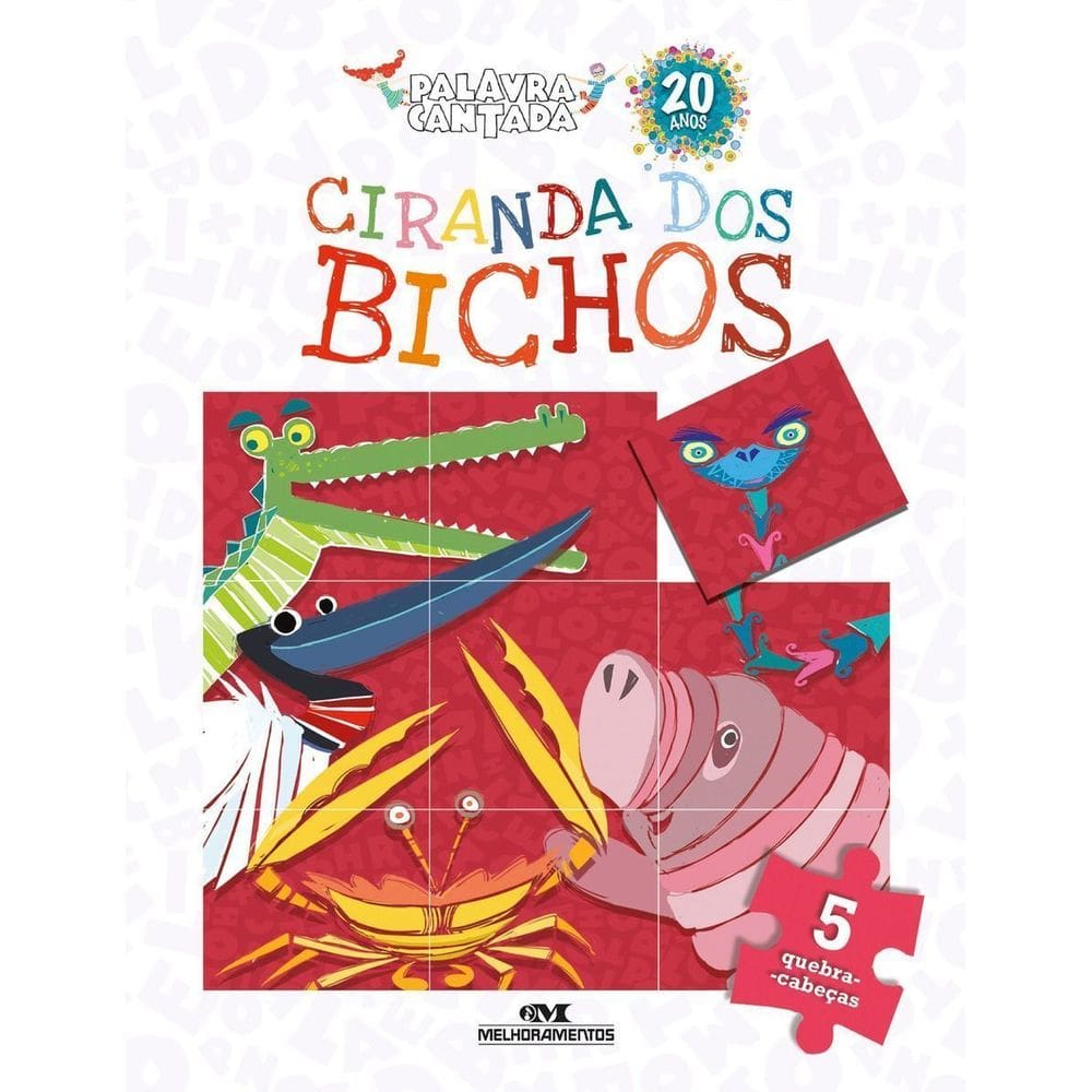 Ciranda Dos Bichos - Quebra-cabeças Com 6 Botões