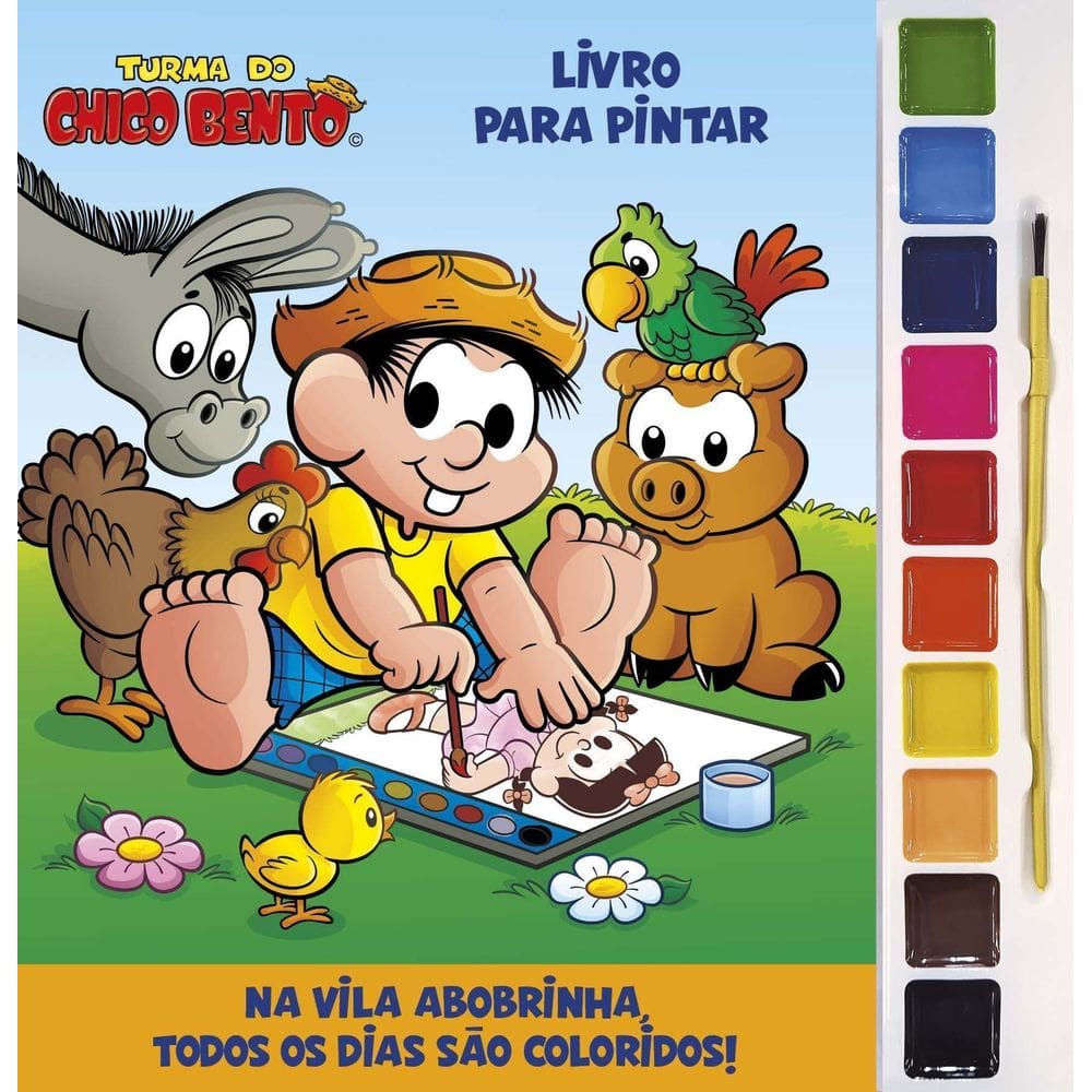 Livro Para Pintar - Turma do Chico Bento