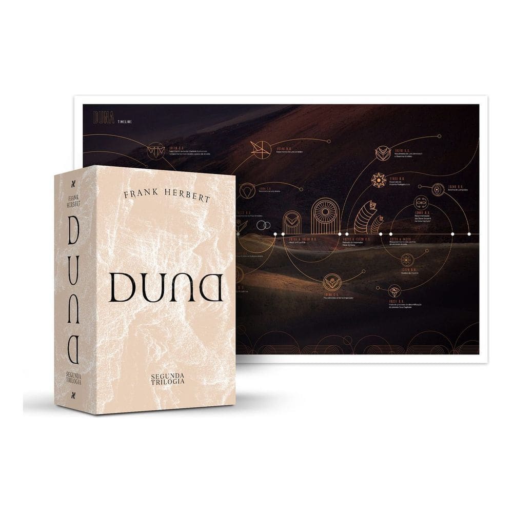 Box Duna: Segunda Trilogia + Pôster Cronologia Duna