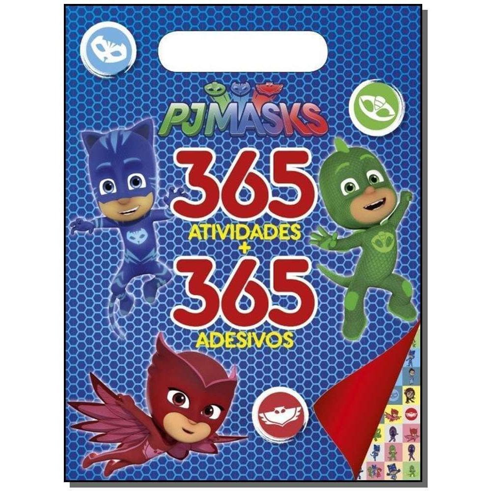 Pj Masks Prancheta 365 Atividades + 365 Adesivos