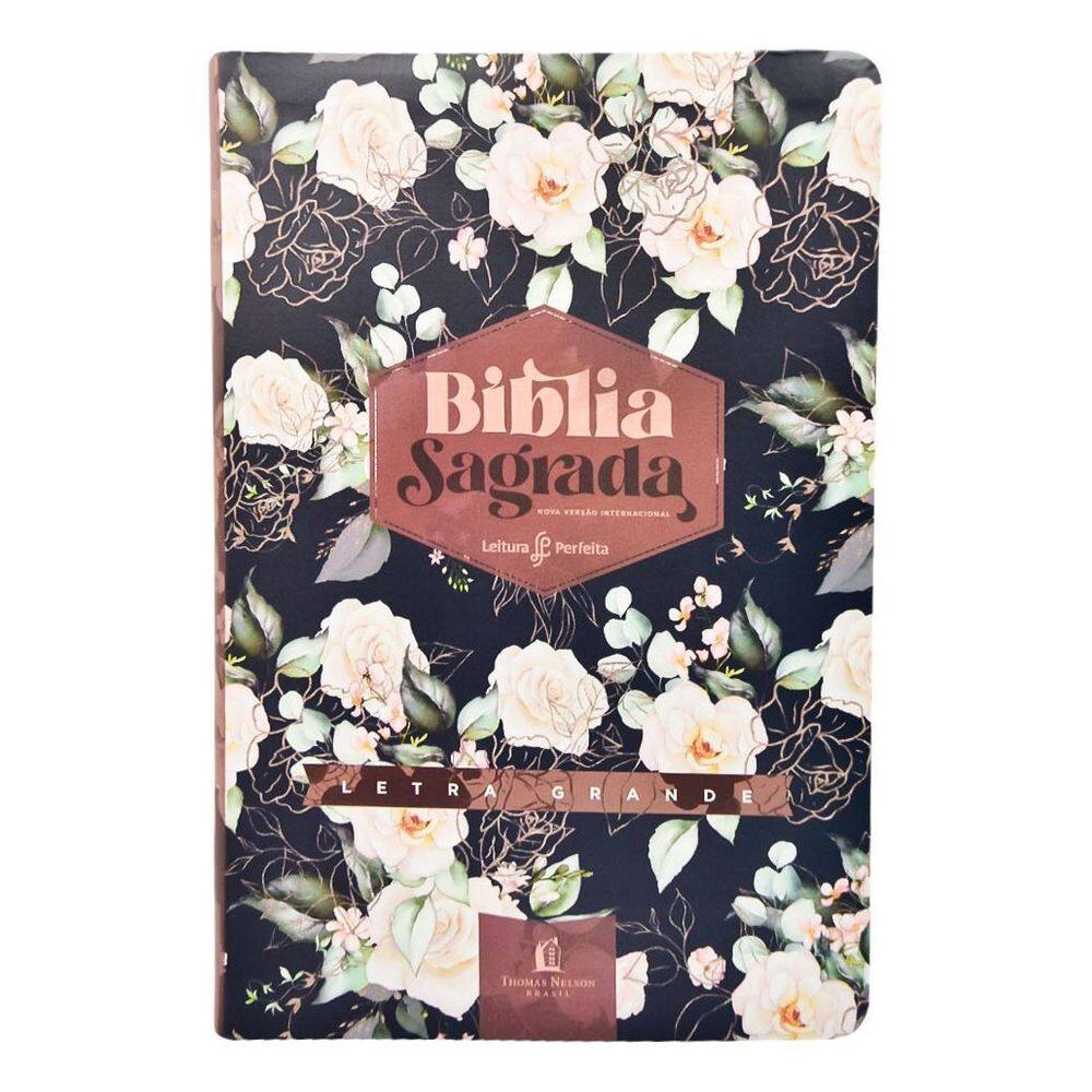 Bíblia NVI - Couro Soft, Rosas, Com Espaço Para Anotações, Letra Grande