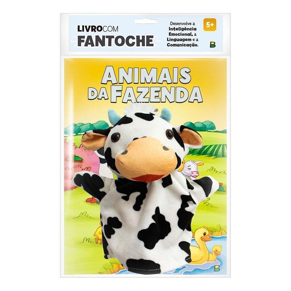 Livro Com Fantoche Animais Da Fazenda