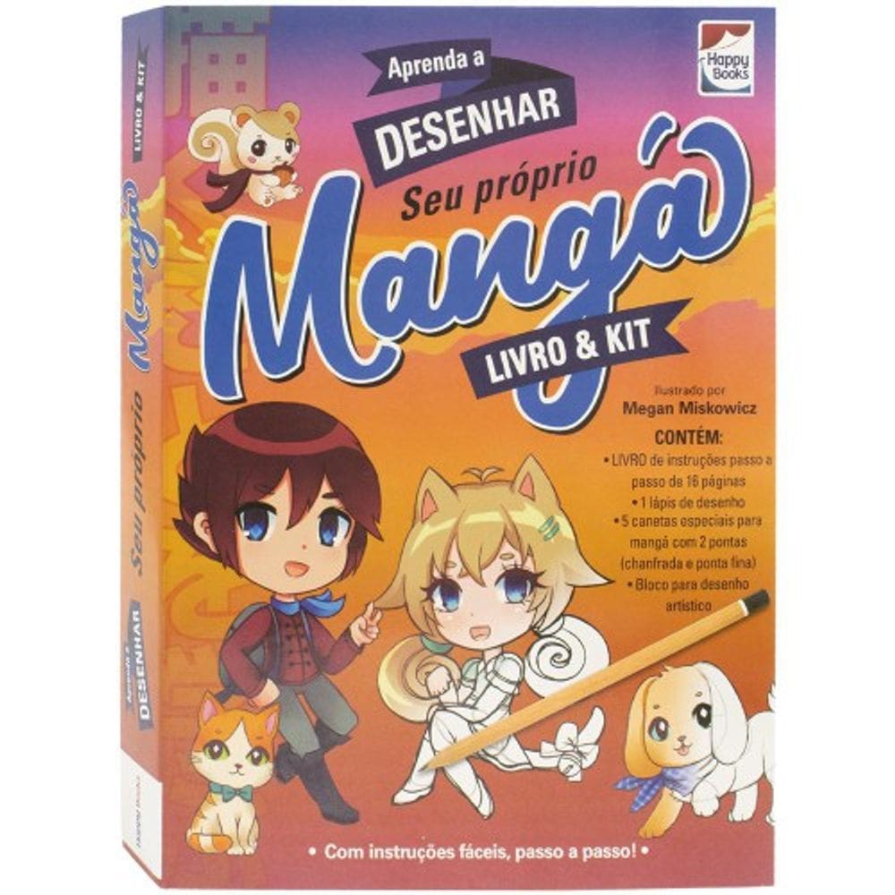 Livro & Kit: Aprenda a Desenhar Manga
