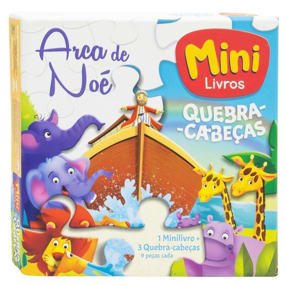 Mini Livros - Arca de Noé - Quebra Cabeças