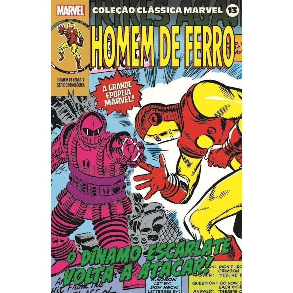 Colecao Classica Marvel - Vol. 13: Homem de Ferro